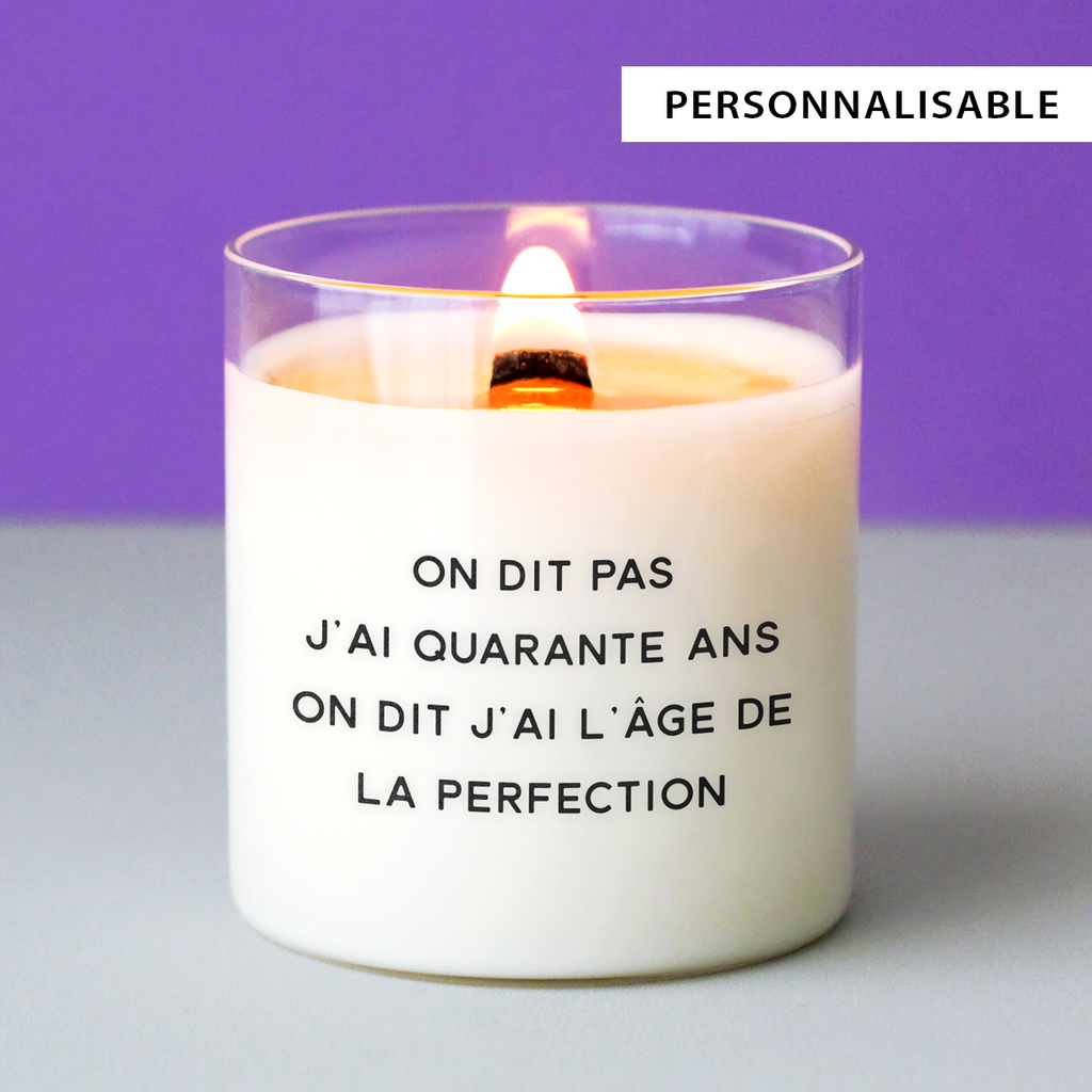 Bougie à personnaliser pour un cadeau d anniversaire marrant